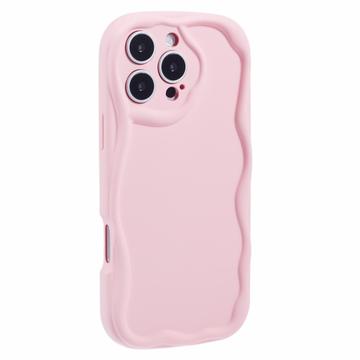 Custodia in TPU Candy Color Wavy per iPhone 16 Pro - Rosa