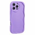 Custodia in TPU Candy Color Wavy per iPhone 16 Pro - Viola