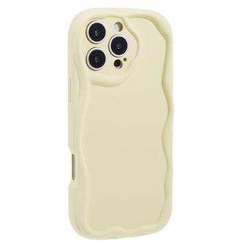 Custodia in TPU Candy Color Wavy per iPhone 16 Pro - Gialla