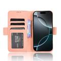 Custodia a portafoglio per iPhone 16 Pro - Rosa