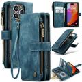Custodia a Portafoglio Multifunzionale Caseme C30 per iPhone 16 Pro - Blu
