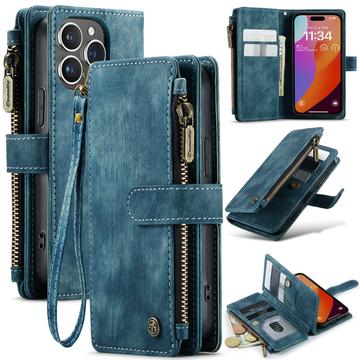 Custodia a Portafoglio Multifunzionale Caseme C30 per iPhone 16 Pro - Blu