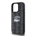 Custodia iPhone 16 Pro Lacoste Blend Monogram - Compatibile con MagSafe - Nera