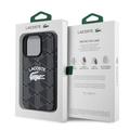 Custodia iPhone 16 Pro Lacoste Blend Monogram - Compatibile con MagSafe - Nera
