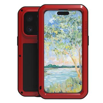 Custodia Ibrida Love Mei Powerful per iPhone 16 Pro - Rossa