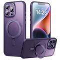 Custodia ibrida con supporto magnetico per iPhone 16 Pro - Viola