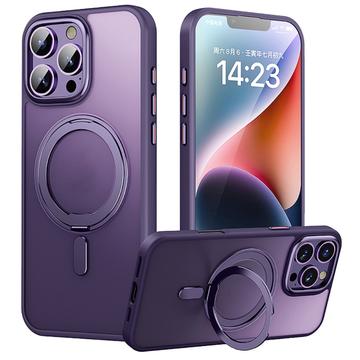 Custodia ibrida con supporto magnetico per iPhone 16 Pro - Viola