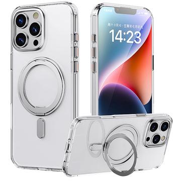 Custodia ibrida con supporto magnetico per iPhone 16 Pro - Trasparente