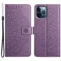 Custodia a portafoglio per iPhone 16 Pro serie Mandala