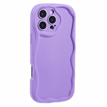 Custodia in TPU Candy Color Wavy per iPhone 16 Pro Max - Viola