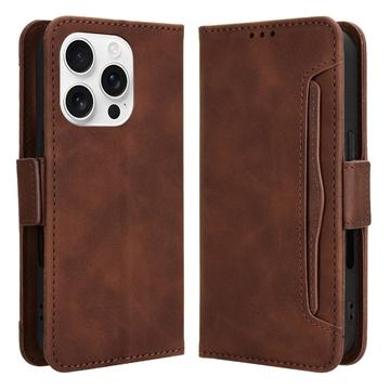 Custodia a portafoglio per iPhone 16 Pro Max - Marrone