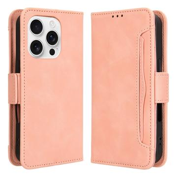 Custodia a portafoglio per iPhone 16 Pro Max - Rosa