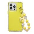 iPhone 16 Pro Max  Custodia ibrida antiurto glitterata con cinturino da polso
