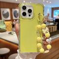 iPhone 16 Pro Max  Custodia ibrida antiurto glitterata con cinturino da polso