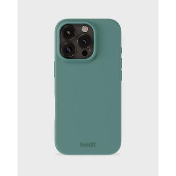 Custodia in silicone per iPhone 16 Pro Max Holdit - Verde muschio