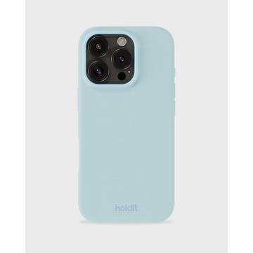 Custodia in silicone per iPhone 16 Pro Max Holdit - Minerale Blu