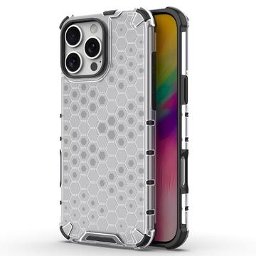 Custodia Ibrida Honeycomb Armored per iPhone 16 Pro Max - Grigia