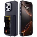 Custodia ibrida per iPhone 16 Pro Max con specchio nascosto e slot per schede
