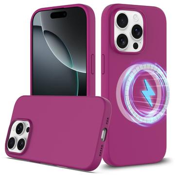 Custodia in silicone liquido per iPhone 16 Pro Max - compatibile con MagSafe - Viola