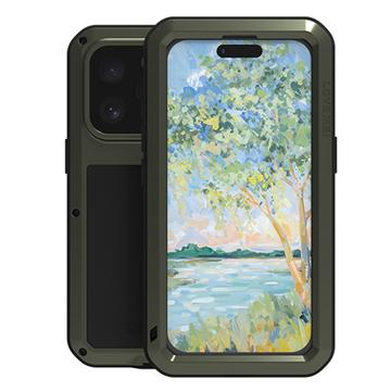 Custodia Ibrida Love Mei Powerful per iPhone 16 Pro Max - Verde