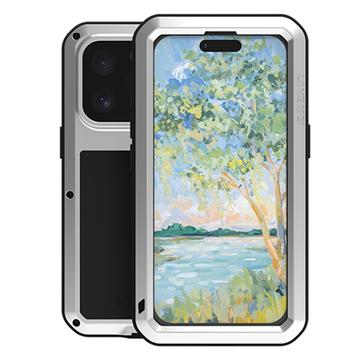 Custodia Ibrida Love Mei Powerful per iPhone 16 Pro Max - Color Argento