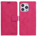 Custodia a portafoglio per iPhone 16 Pro Max Mercury Goospery Blue Moon - Rosa Neon