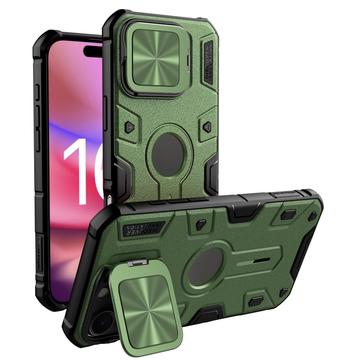 Custodia ibrida Nillkin CamShield Armor Prop per iPhone 16 Pro Max - Compatibile con MagSafe - Verde