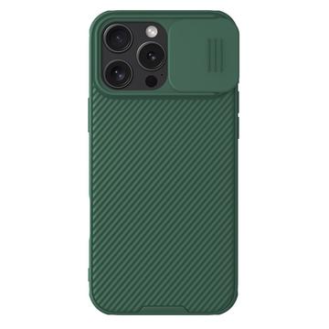 Custodia Ibrida Nillkin CamShield Pro per iPhone 16 Pro Max - Verde