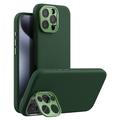 Custodia in silicone liquido per iPhone 16 Pro Max Nillkin LensWing Pro - Compatibile con MagSafe - Verde