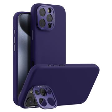 Custodia in silicone liquido per iPhone 16 Pro Max Nillkin LensWing Pro - Compatibile con MagSafe - Viola