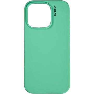 Custodia in silicone iPhone 16 Pro Max Nudient Base - Verde menta