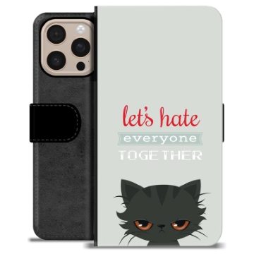 iPhone 16 Pro Max Custodia Portafoglio - Gatto Arrabbiato