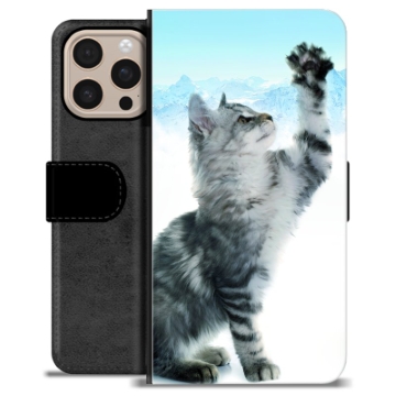 iPhone 16 Pro Max Custodia Portafoglio - Gatto