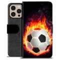 iPhone 16 Pro Max Custodia Portafoglio - Fiamma di Calcio