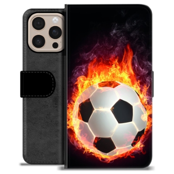 iPhone 16 Pro Max Custodia Portafoglio - Fiamma di Calcio