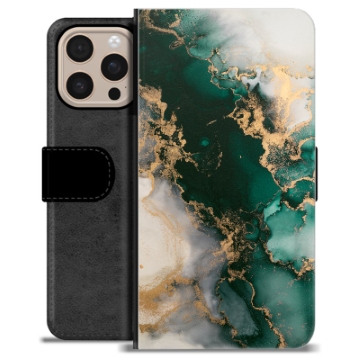 iPhone 16 Pro Max Custodia Portafoglio - Marmo Giada