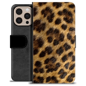 iPhone 16 Pro Max Custodia Portafoglio - Leopardo