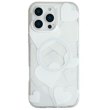 Custodia ibrida magnetica per iPhone 16 Pro Max Pure Love - Bianco