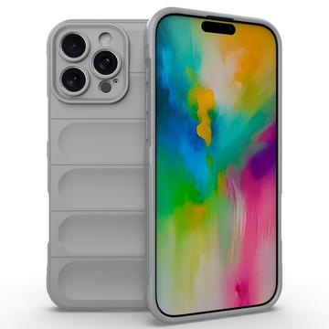 Cover in TPU Rugged per iPhone 16 Pro Max - Grigio Chiaro