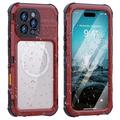 Custodia impermeabile IP68 per iPhone 16 Pro Max Shellbox M Series - Cover subacquea con compatibilità MagSafe - Rossa