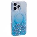 Custodia MagSafe per iPhone 16 Pro Max Sparkle Glow - Blu