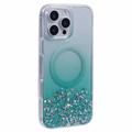 Custodia MagSafe per iPhone 16 Pro Max Sparkle Glow - Verde