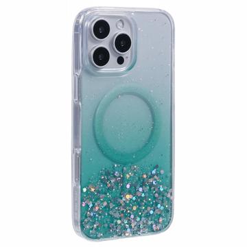 Custodia MagSafe per iPhone 16 Pro Max Sparkle Glow - Verde
