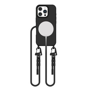 Custodia Tech-Protect MagNecklace MagSafe per iPhone 16 Pro Max - Nero
