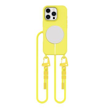 Custodia MagSafe Tech-Protect MagNecklace per iPhone 16 Pro Max - Gialla