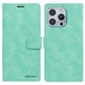 Custodia a portafoglio iPhone 16 Pro Mercury Goospery Blue Moon - Ciano