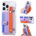 Custodia in plastica CY1 per iPhone 16 Pro - Slot per carte, cinturino, cavalletto