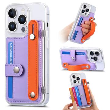 Custodia in plastica CY1 per iPhone 16 Pro - Slot per carte, cinturino, cavalletto