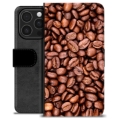 iPhone 16 Pro Custodia Portafoglio - Chicchi di Caffè