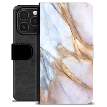 iPhone 16 Pro Custodia Portafoglio - Marmo Elegante
